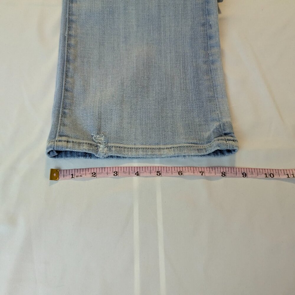 7 For All Mankind Original Bootcut Light Wash Size 26 *Stain? - Picture 13 of 16